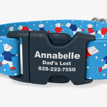 closeup of buckle personalization